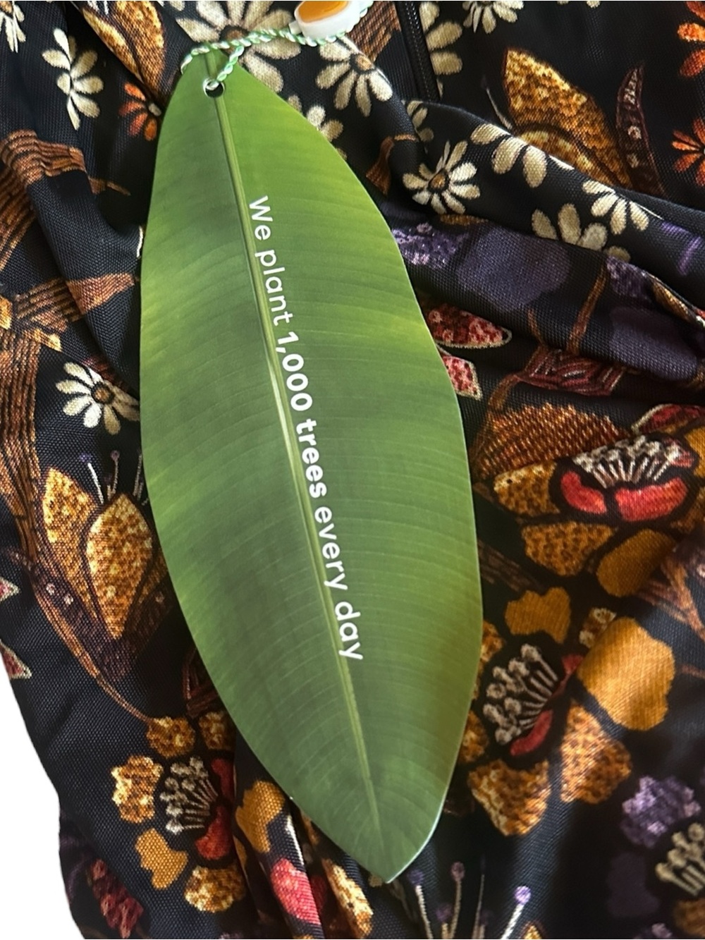 FARM Rio Lili Black Floral Long Sleeve V Neck Maxi Dress Size S NWT $298 - Picture 7 of 12